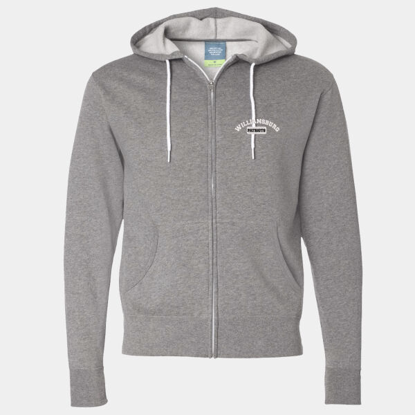 Lightweight Full-Zip Hooded Sweatshirt Thumbnail